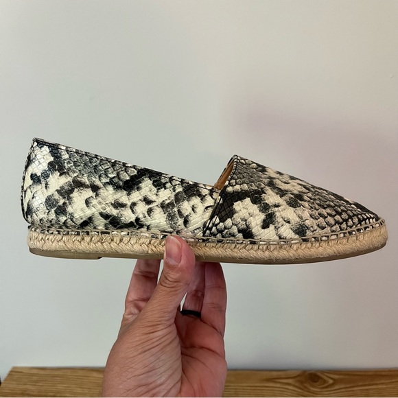 Circus Sam Edelman Laila Espadrille Flats Snakeskin Print Size 7.5 - Picture 8 of 14
